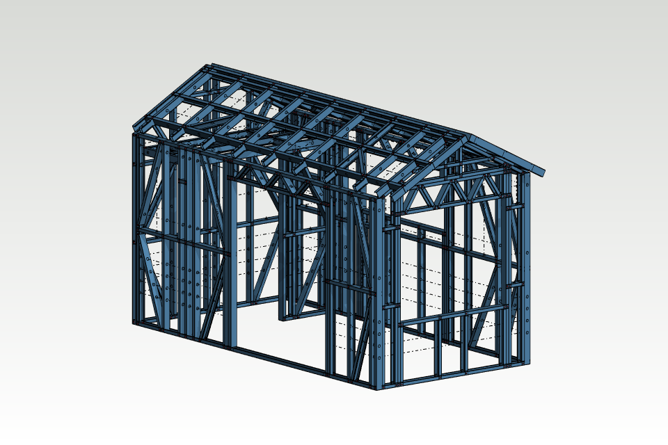 Steel trusses are structural frameworks composed of steel members arranged in triangular shapes to support roof loads or other structural loads. They are commonly used in buildings where large spans are required without the need for intermediate supports.